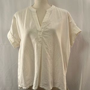 Madewell lite, airy, cream colored blouse, size small, great condition